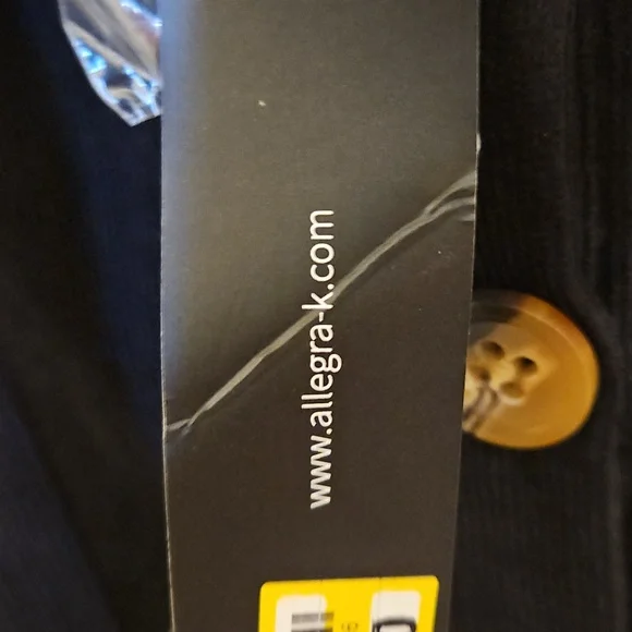 Allegra K Black Cordurory Midi Skirt With Belt. NWT - Picture 4 of 4